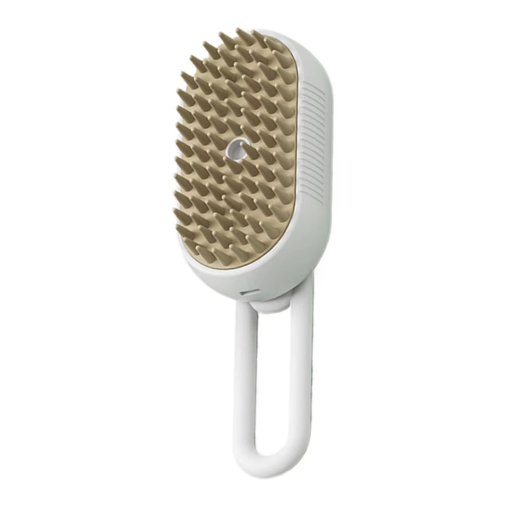 3-in-1 Electric Pet Grooming Brush with Steam Spray - USB Rechargeable Cat and Dog Hair Comb with Massage Feature